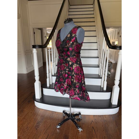 NWT Rachel Roy Rose Metallic Organza Dress Special Occasion Wedding Guest Party - Picture 10 of 14